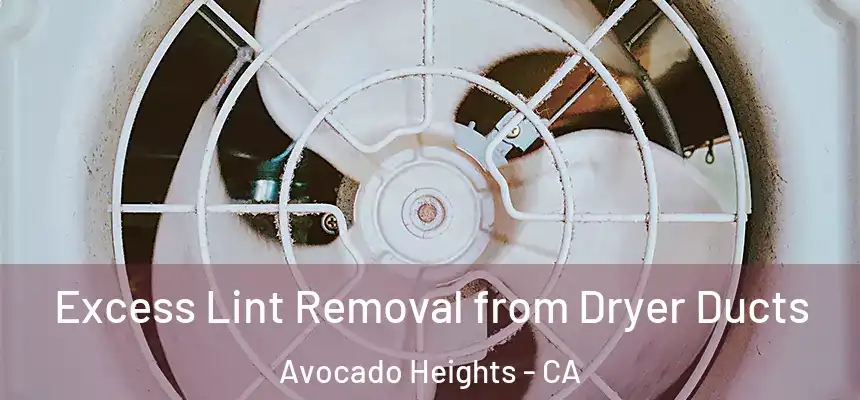  Excess Lint Removal from Dryer Ducts Avocado Heights - CA